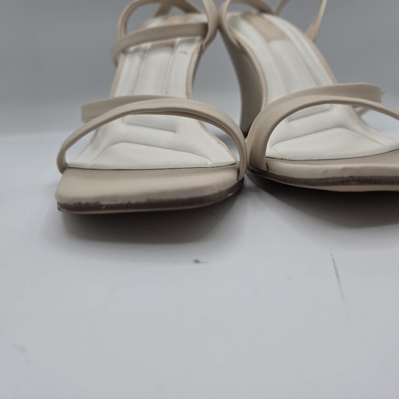 Franco Sarto Women's Franca Wedge Heels Nude Tan Size 10 Strappy Feminine Preppy - Picture 8 of 12